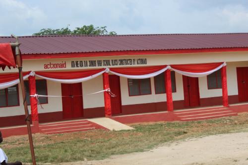 Newly constructed Ata-Ne -Ata Junior High School