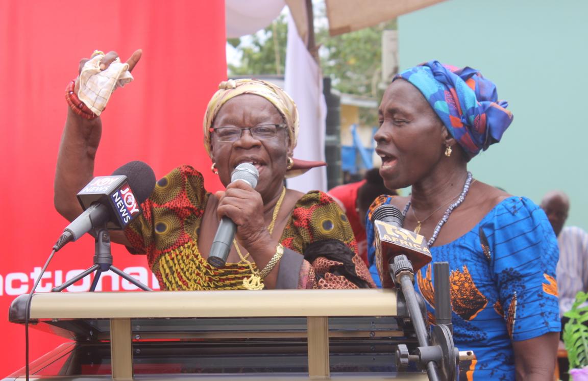 Queen mothers from the Adaklu District of the Volta region advocate for inclusion of women at the decision-making level during the launch of the Promoting Opportunities for Women's Empowerment and Rights (POWER) project in the district