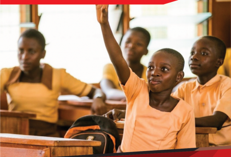 Students in a public school in Ghana