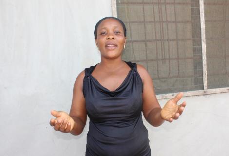 Delali Kpomida has been economically empowered through skills training