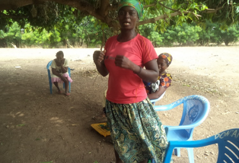 Agnes Angtooromwin at one of the Women’s Group meetings
