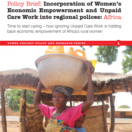 Policy Brief: Incorporation of Women’s Economic Empowerment and Unpaid Care Work into regional polices: Africa