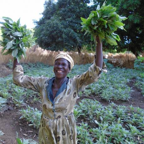 A Smallholder Framer beaming with smiles