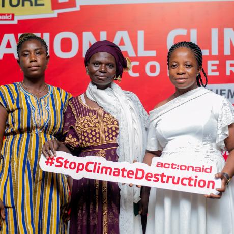 Smallholder women farmers advocating for climate justice
