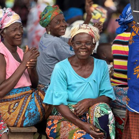 survivors in a joyful mood